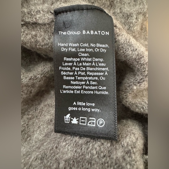 Aritzia The Group Babaton Plutarch Sweater Merino Wool Oversized Cowl Turtleneck - Picture 8 of 9